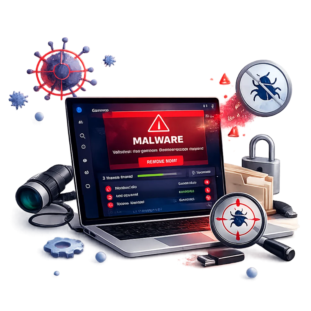 Malware and spyware removal