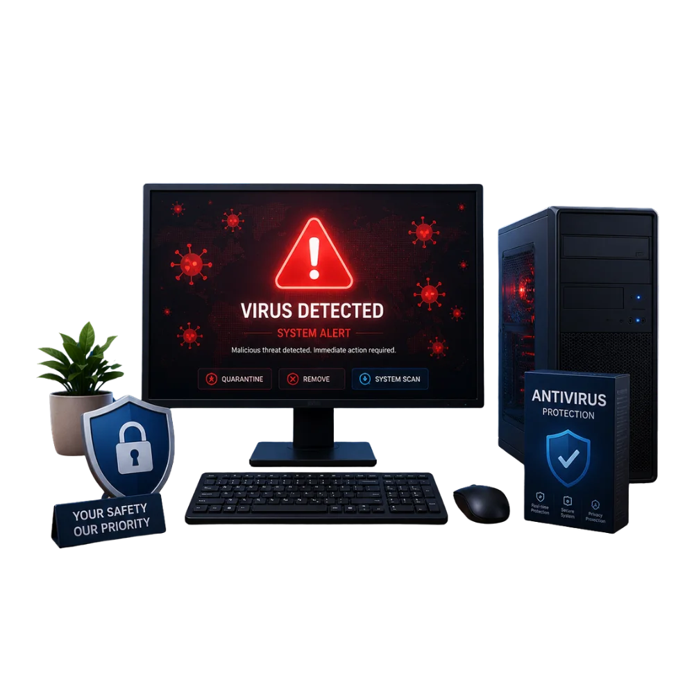 Virus and malware removal service